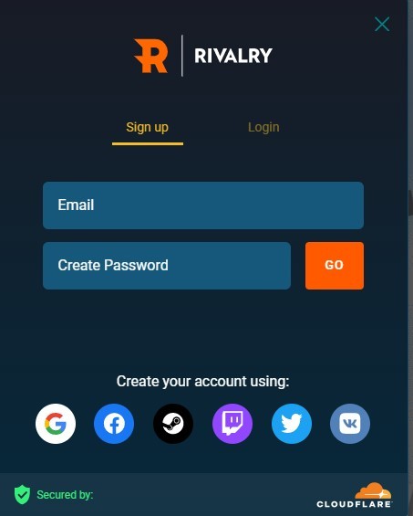 Sign UP at Rivalry Casino to play Aviator